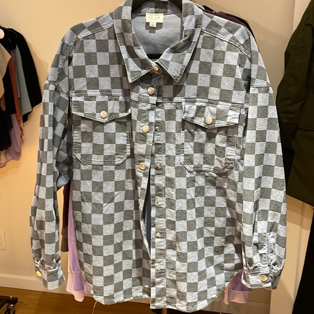 Blue checker jacket